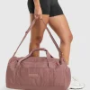 Online Gymshark Active Holdall Medium BrickBrown