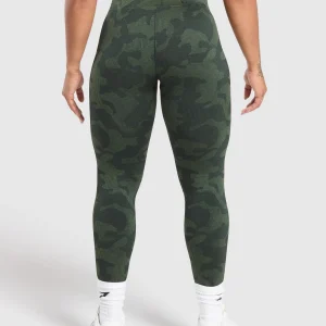 Hot Gymshark Adapt Camo Seamless Leggings VictoryGreen/ForceGreen