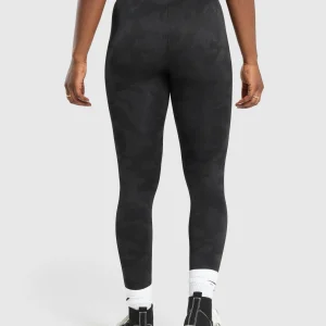 Outlet Gymshark Adapt Camo Seamless Leggings Black/AsphaltGrey