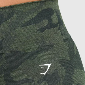 Hot Gymshark Adapt Camo Seamless Leggings VictoryGreen/ForceGreen