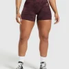 Online Gymshark Adapt Camo Seamless Shorts PlumBrown/BurgundyBrown