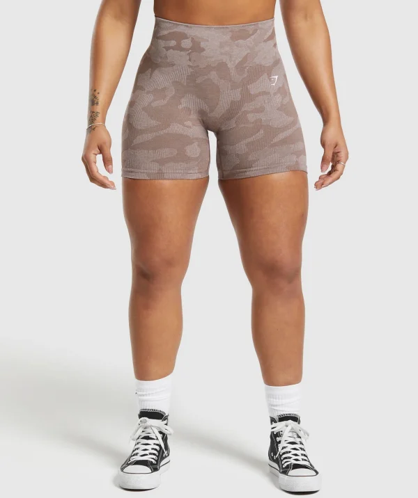 Fashion Gymshark Adapt Camo Seamless Shorts MochaMauve/StonePink