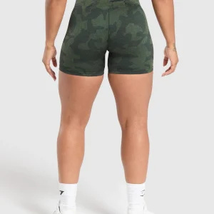 Fashion Gymshark Adapt Camo Seamless Shorts VictoryGreen/ForceGreen