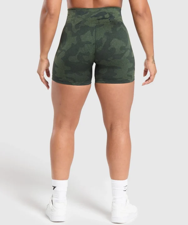 Fashion Gymshark Adapt Camo Seamless Shorts VictoryGreen/ForceGreen