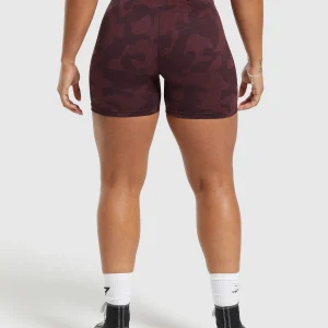 Online Gymshark Adapt Camo Seamless Shorts PlumBrown/BurgundyBrown