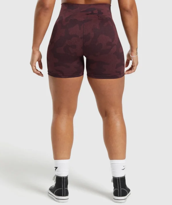 Online Gymshark Adapt Camo Seamless Shorts PlumBrown/BurgundyBrown