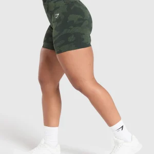 Fashion Gymshark Adapt Camo Seamless Shorts VictoryGreen/ForceGreen