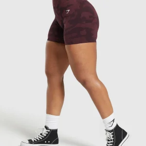 Online Gymshark Adapt Camo Seamless Shorts PlumBrown/BurgundyBrown