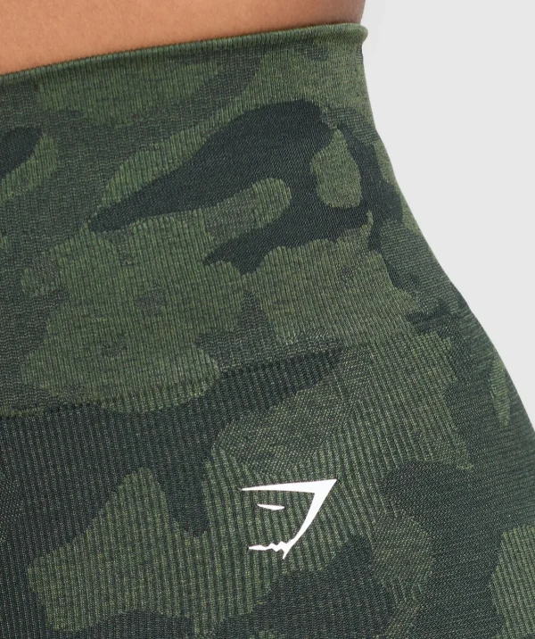 Fashion Gymshark Adapt Camo Seamless Shorts VictoryGreen/ForceGreen