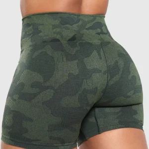 Fashion Gymshark Adapt Camo Seamless Shorts VictoryGreen/ForceGreen