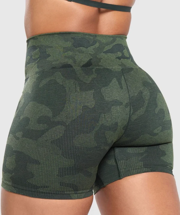 Fashion Gymshark Adapt Camo Seamless Shorts VictoryGreen/ForceGreen