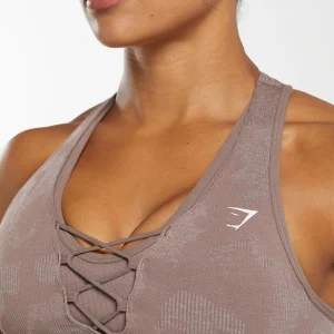 Fashion Gymshark Adapt Camo Seamless Sports Bra- Mocha Mauve/Stone Pink