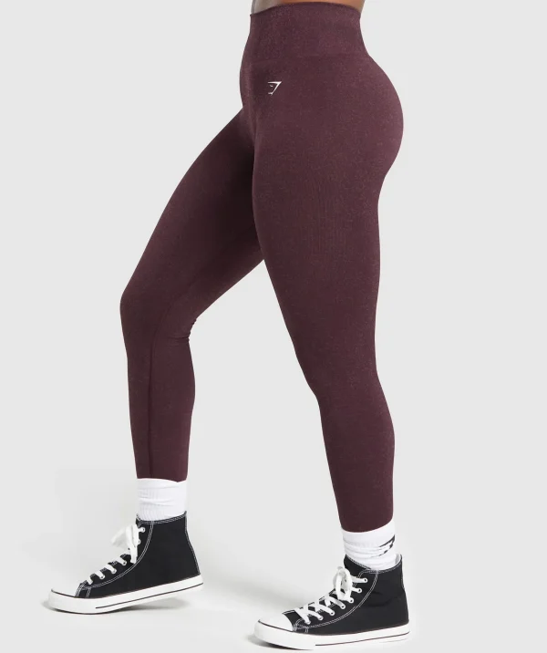 New Gymshark Adapt Fleck Seamless Leggings DepthPurple/SteelPurple