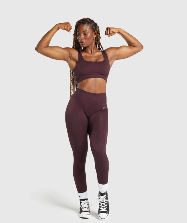 New Gymshark Adapt Fleck Seamless Leggings DepthPurple/SteelPurple