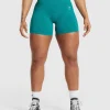 Discount Gymshark Adapt Fleck Seamless Shorts OceanTeal/ArtificialTeal