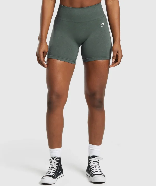 Sale Gymshark Adapt Fleck Seamless Shorts SlateTeal/CargoTeal