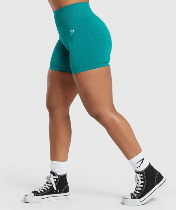 Discount Gymshark Adapt Fleck Seamless Shorts OceanTeal/ArtificialTeal