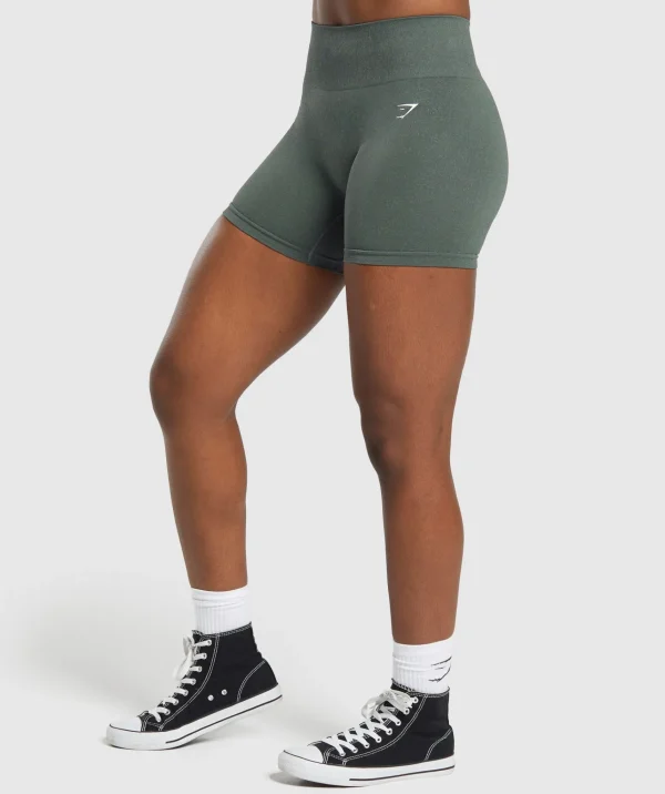 Sale Gymshark Adapt Fleck Seamless Shorts SlateTeal/CargoTeal