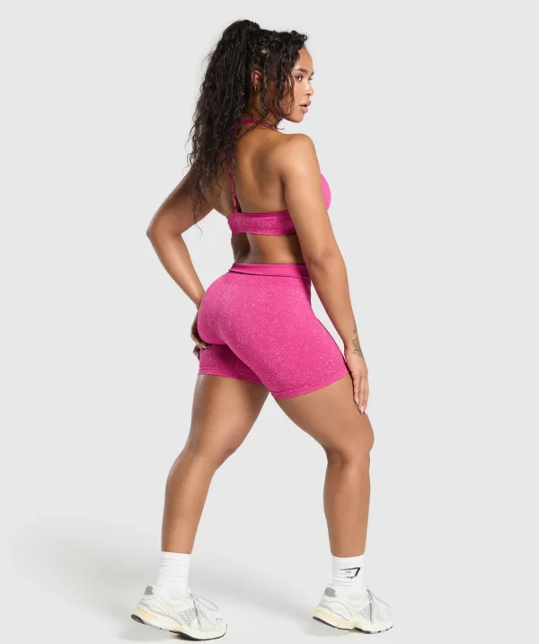 Hot Gymshark Adapt Fleck Seamless Shorts WinningPink/SourPink