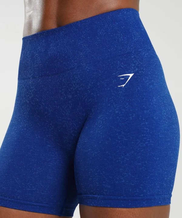 New Gymshark Adapt Fleck Seamless Shorts CobaltBlue/IrisBlue