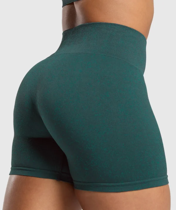 Clearance Gymshark Adapt Fleck Seamless Shorts DarkestTeal/FunctionalTeal