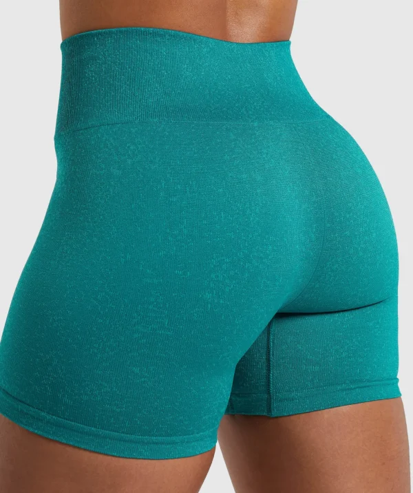 Discount Gymshark Adapt Fleck Seamless Shorts OceanTeal/ArtificialTeal