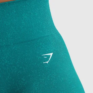 Discount Gymshark Adapt Fleck Seamless Shorts OceanTeal/ArtificialTeal