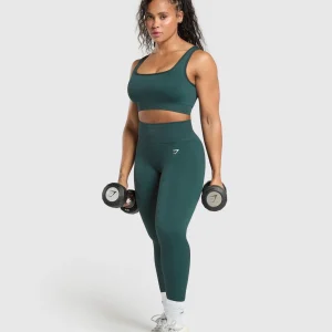 Sale Gymshark Adapt Fleck Sports Bra DarkestTeal/FunctionalTeal