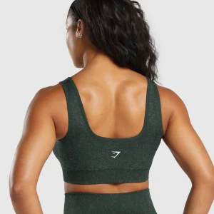 Outlet Gymshark Adapt Fleck Sports Bra VictoryGreen/UnitGreen