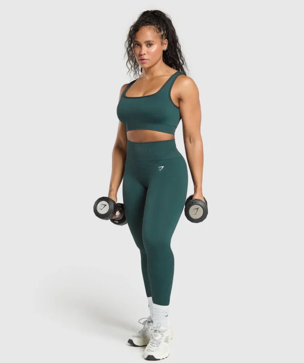 Sale Gymshark Adapt Fleck Sports Bra DarkestTeal/FunctionalTeal