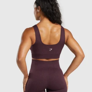 Outlet Gymshark Adapt Fleck Sports Bra DepthPurple/SteelPurple