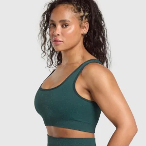 Sale Gymshark Adapt Fleck Sports Bra DarkestTeal/FunctionalTeal