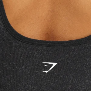 Hot Gymshark Adapt Fleck Sports Bra Black/SmokeyGrey