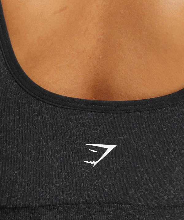 Hot Gymshark Adapt Fleck Sports Bra Black/SmokeyGrey