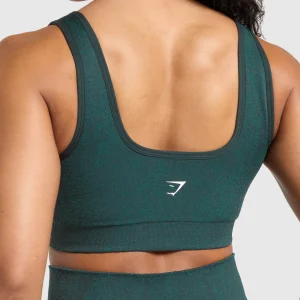 Sale Gymshark Adapt Fleck Sports Bra DarkestTeal/FunctionalTeal