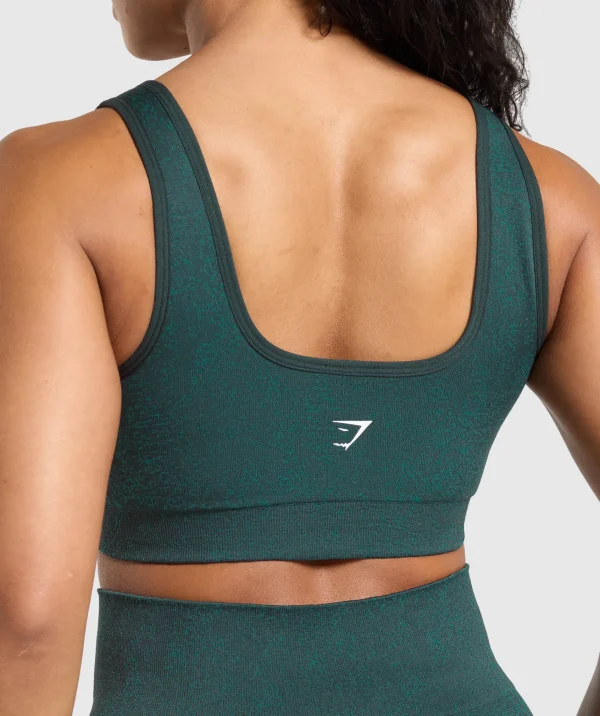 Sale Gymshark Adapt Fleck Sports Bra DarkestTeal/FunctionalTeal