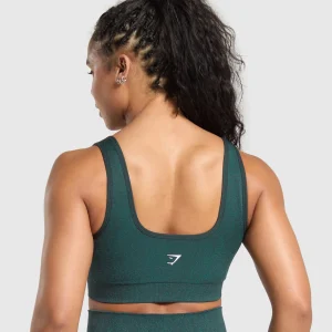 Sale Gymshark Adapt Fleck Sports Bra DarkestTeal/FunctionalTeal