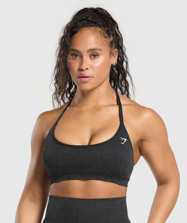 Hot Gymshark Adapt Fleck T-Back Bra Black