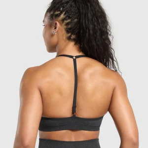 Hot Gymshark Adapt Fleck T-Back Bra Black