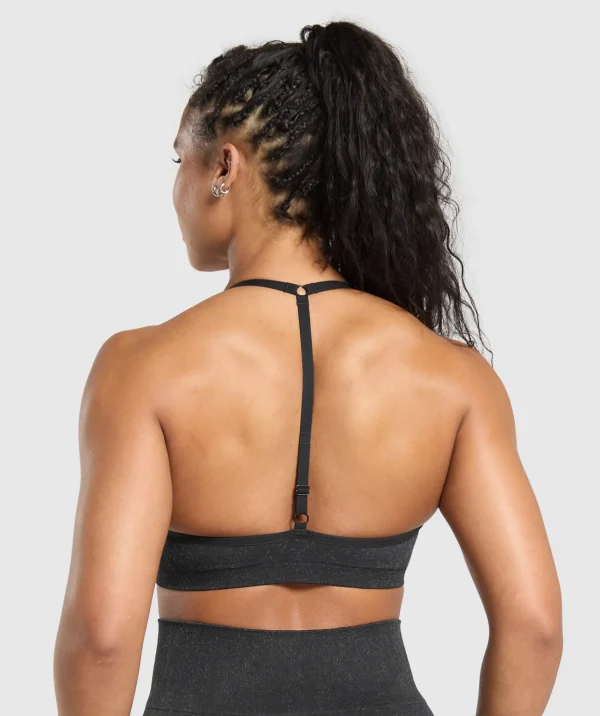 Hot Gymshark Adapt Fleck T-Back Bra Black