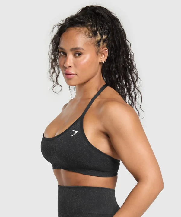 Hot Gymshark Adapt Fleck T-Back Bra Black