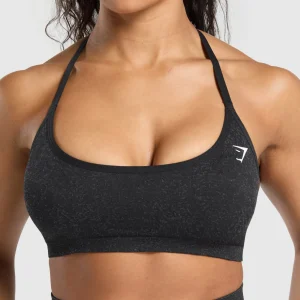 Hot Gymshark Adapt Fleck T-Back Bra Black