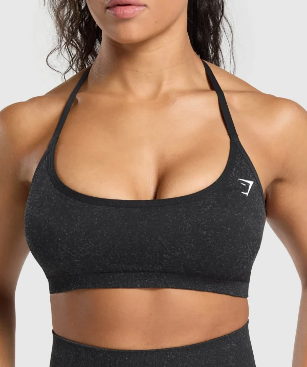 Hot Gymshark Adapt Fleck T-Back Bra Black