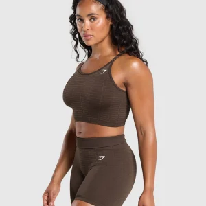 Online Gymshark Adapt Monogram Seamless Midi Tank ArchiveBrown/SoulBrown