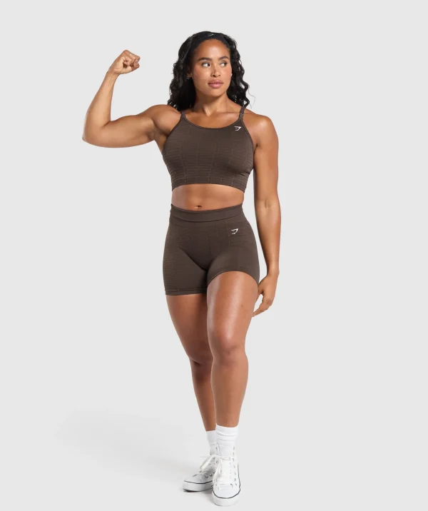 Online Gymshark Adapt Monogram Seamless Midi Tank ArchiveBrown/SoulBrown