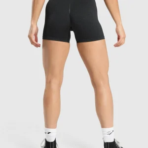 Online Gymshark Adapt Monogram Seamless Shorts Black/PitchGrey