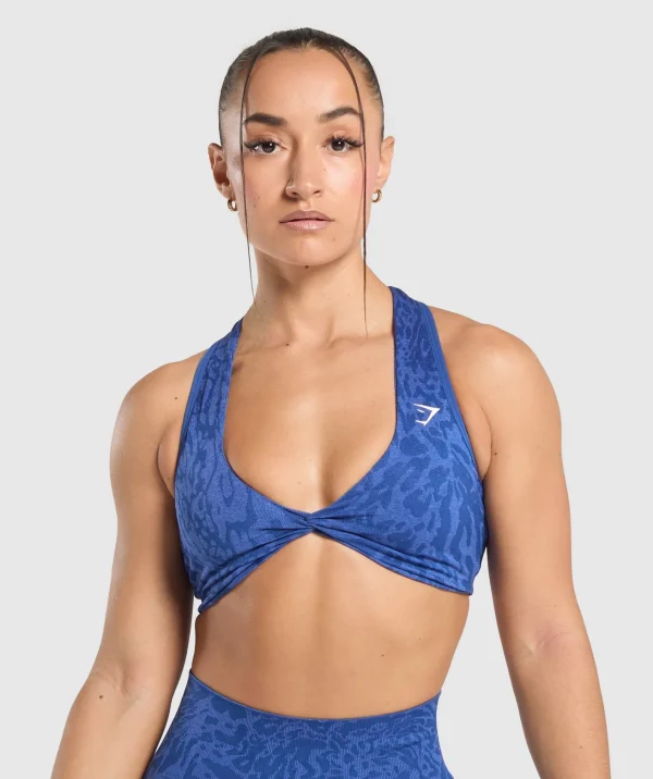 Fashion Gymshark Adapt Safari Seamless Bralette WaveBlue/IrisBlue