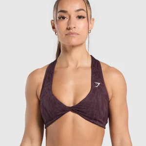 Hot Gymshark Adapt Safari Seamless Bralette DepthPurple/GreyedPurple