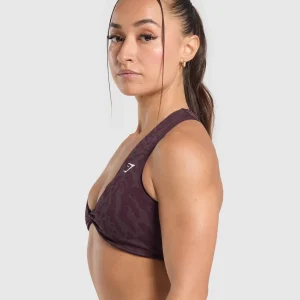 Hot Gymshark Adapt Safari Seamless Bralette DepthPurple/GreyedPurple