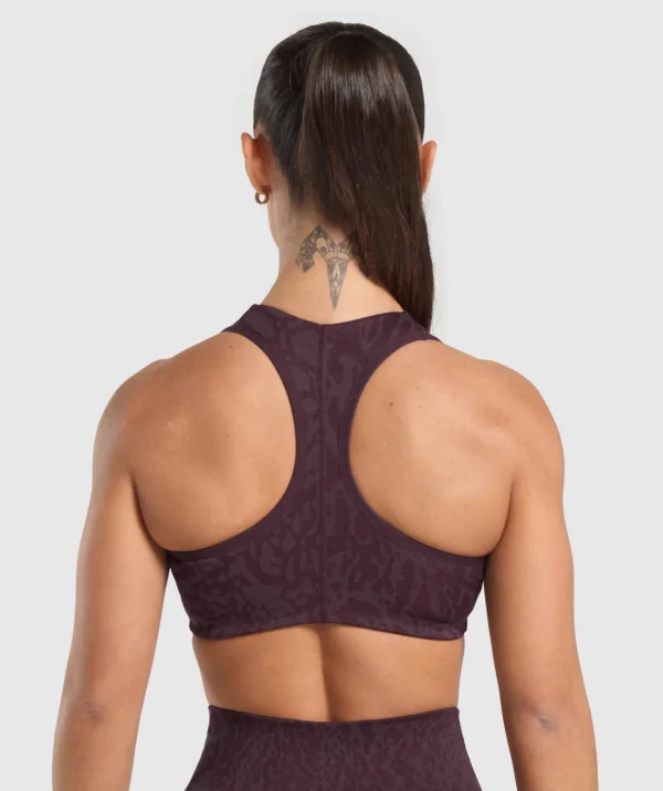 Hot Gymshark Adapt Safari Seamless Bralette DepthPurple/GreyedPurple